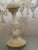 Murano Glass White and Gold Table Lamp With Flowers and Leaves For Sale - Image 6 of 6
