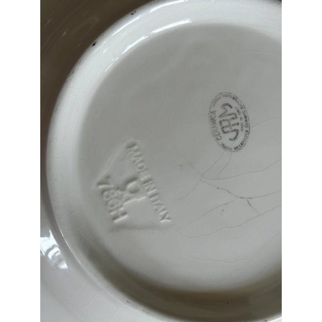 Large Decorative Italian Ceramic Table Centerpiece Fruit Bowl For Sale - Image 10 of 12