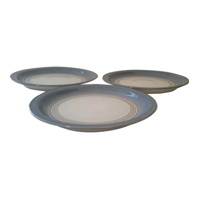 Vintage Denby Castile Salad / Dinner Plates- Set of 3 For Sale
