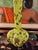 1890s Mount Washington Gilded Chartreuse Art Glass Vase For Sale - Image 13 of 14