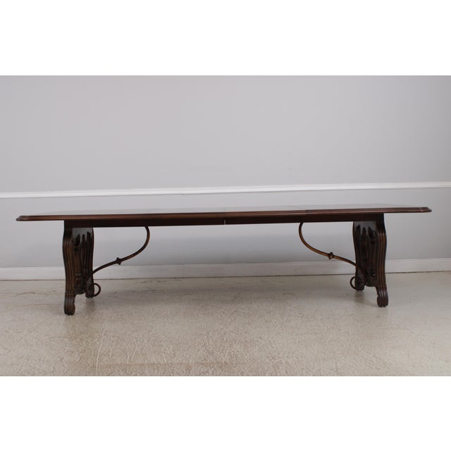 French Louis XIV Style Walnut Dining Table For Sale - Image 13 of 15