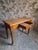 1930s Vintage Beechwood Office Desk with Linoleum Top and Drawer, 1930s For Sale - Image 5 of 18