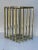 Mid-Century Modern 1970s Pierre Cardin Sculptural Grid Brass & Chrome Table or Desk Base For Sale - Image 3 of 5