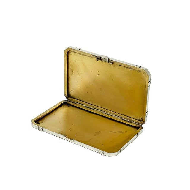 Swiss Silver Card Case by A.D.A.R., 1920s For Sale - Image 3 of 9