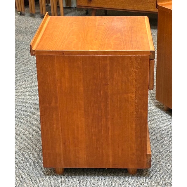 Pair of Vintage Teak Nightstands With Open Cabinet Space and Single Drawer c.1970 For Sale - Image 11 of 13