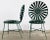 Early 20th Century Antique Francois Carre Sunburst Garden Chairs, a Pair For Sale - Image 5 of 9