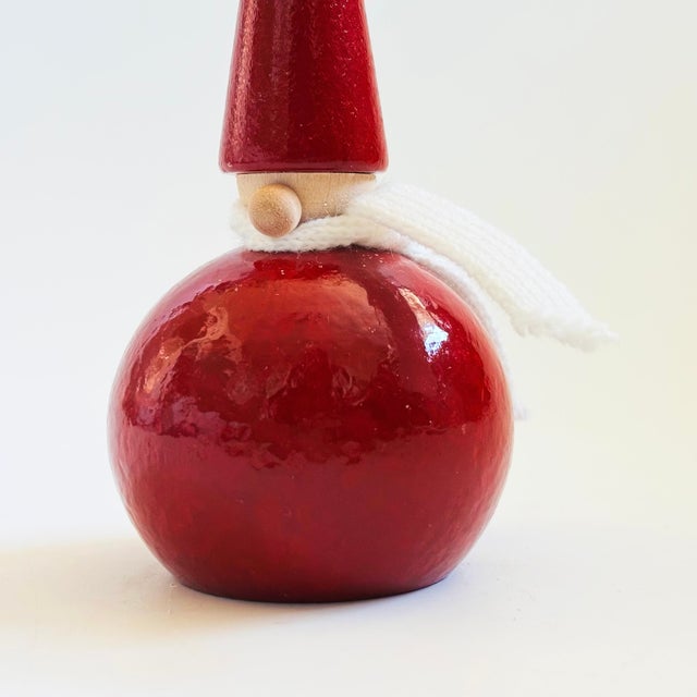 Mid 20th Century Wood Swedish Tomte Gnome by Larssons Tra For Sale - Image 5 of 8