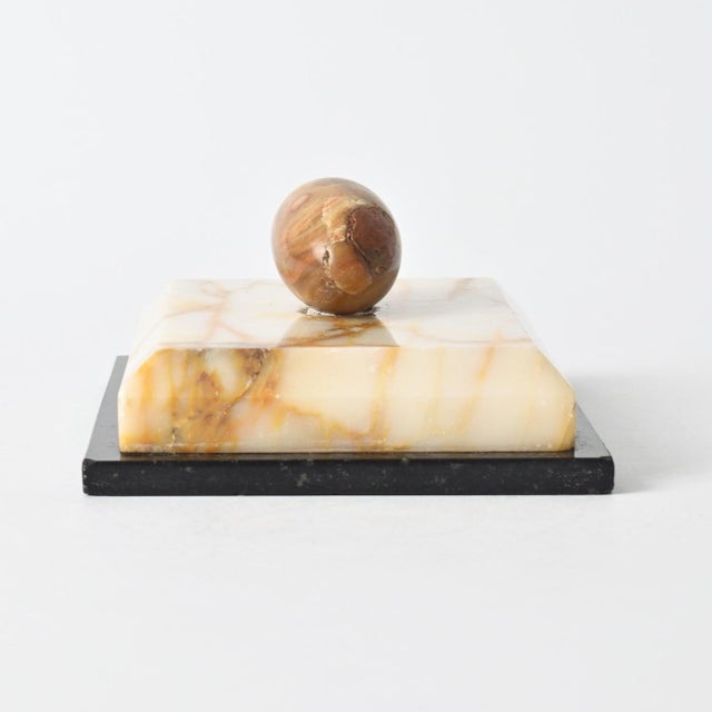 Antique Marble and Onyx Paperweight, 1890s For Sale - Image 3 of 8