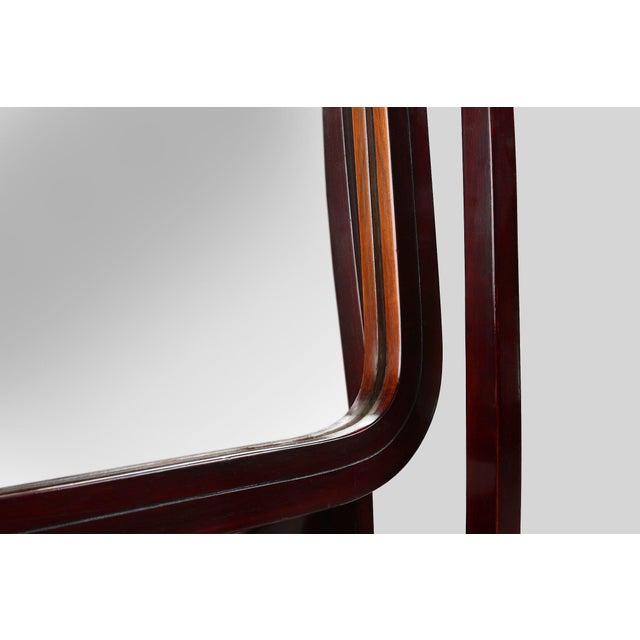 Brown Austrian Model 9954 Cheval Dressing Mirror by Michael Thonet for Thonet, 1904 For Sale - Image 8 of 16