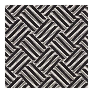 Schumacher Cross Hatch Fabric in Black