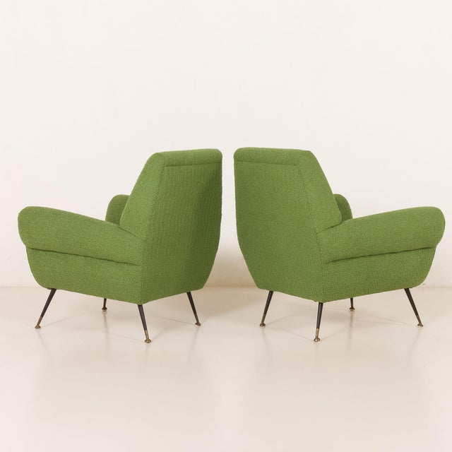 1960s Vintage Lounge Chairs by Gigi Radice for Minotti, 1960s, Set of 2 For Sale - Image 5 of 14