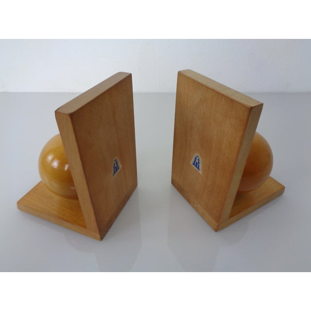 Wooden Bookends by VEB Naumburg, East Germany, 1960s, Set of 2 For Sale - Image 14 of 17