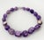 Outstanding amethyst necklace. Consisting of 16 slightly graduated, partially frosted gemstones. Ranging between 15-25mm....