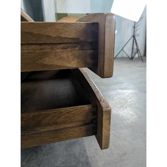 Large Low Sideboard in Oak For Sale - Image 4 of 8