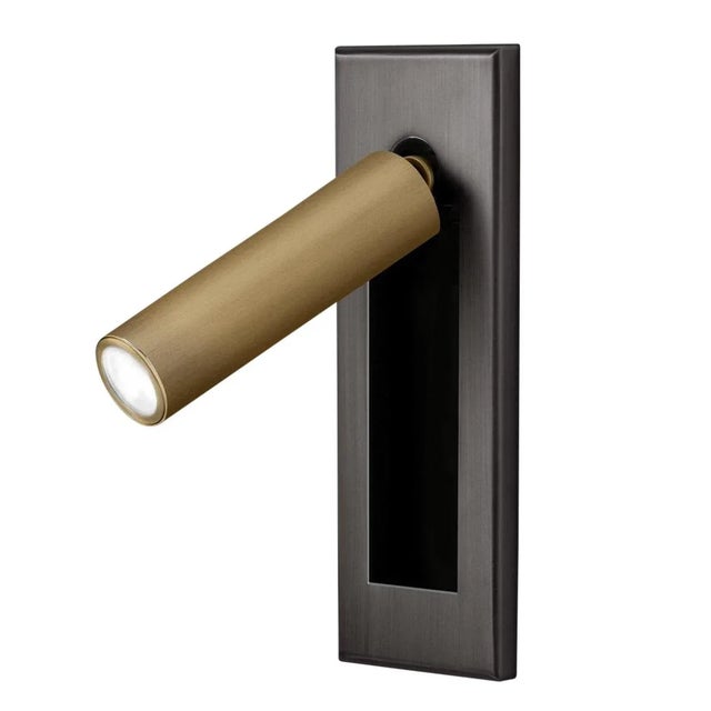 Black Bronze With English Brass Led Dock Reading Light For Sale - Image 9 of 9