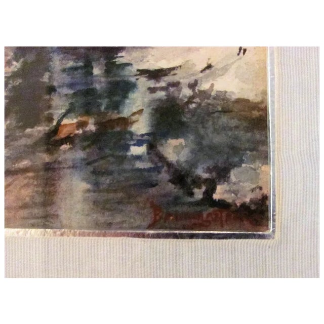 American Original Watercolor Painting Warren Baumgartner 1894-1963 American For Sale - Image 3 of 11