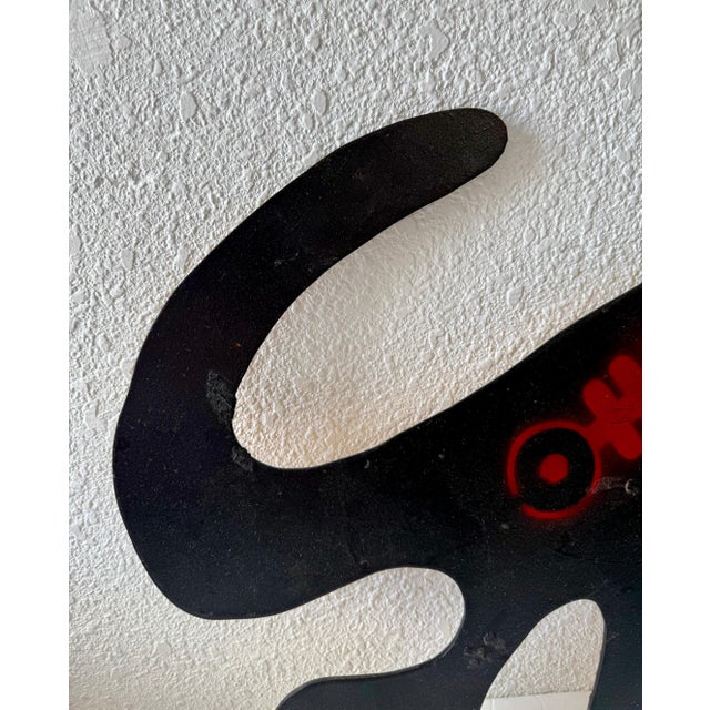 Black Carlos Betancourt, Carlos Betancourt Sculpture Spray Paint Painting Miami Latin American Modern Art, c.2000 For Sale - Image 8 of 9