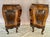 Italian Burled Wood Rococo Style Bombé Chests a Pair For Sale - Image 11 of 16
