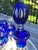 Royal Blue Vintage Set of 9 Horst Belda Germany Sapphire Cut-to-Clear Wine Hocks With Matching Decanter - 10 pcs For Sale - Image 8 of 12