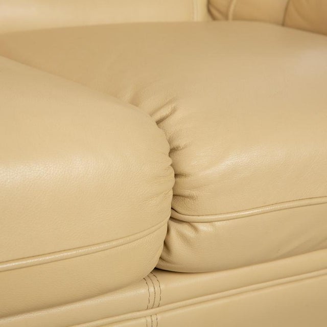 Three-Seater Sofa and Chair in Leather from Nieri, Set of 2 For Sale - Image 5 of 18