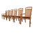 Drexel Heritage Mid-Century Modern Walnut and Cane High Back Dining Chairs, Set of Six For Sale