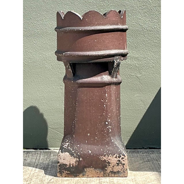 Victorian Vintage Salt Glazed Chimney Cap For Sale - Image 3 of 12