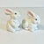 1950s Vintage Boho Chic Arts & Crafts Ceramic Bunny Figural - A Pair, Easter. For Sale - Image 12 of 15