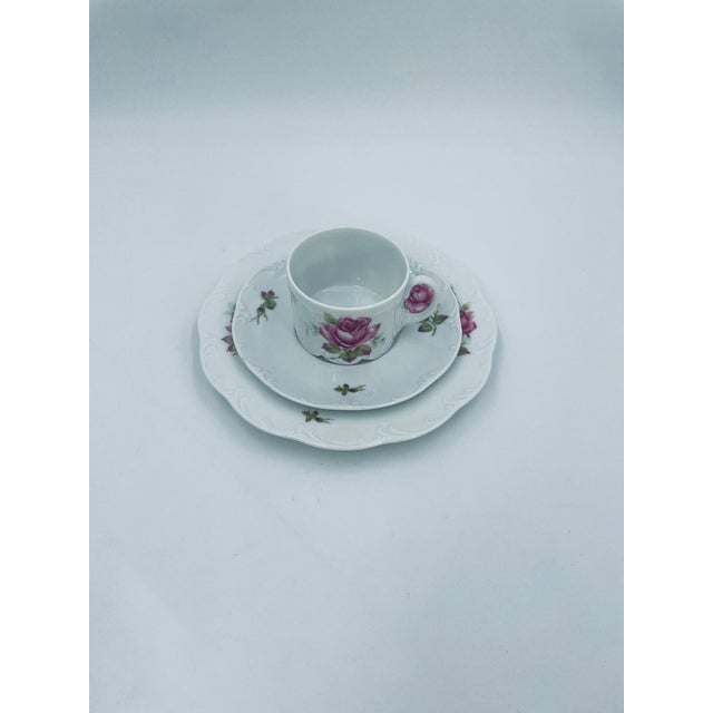 Monbijou Collector's Cup Breakfast Set from Rosenthal Classic Rose, 1985, Set of 3 For Sale - Image 3 of 13