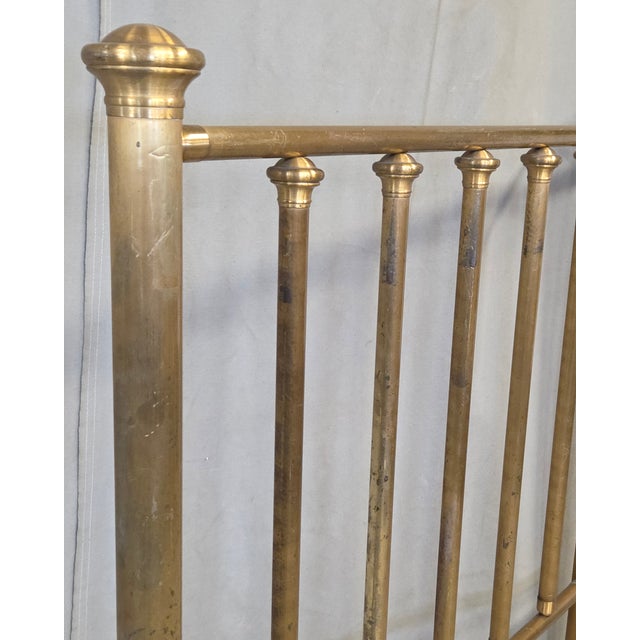 Brass Antique Brass Twin Bed Headboards - A Pair For Sale - Image 8 of 18