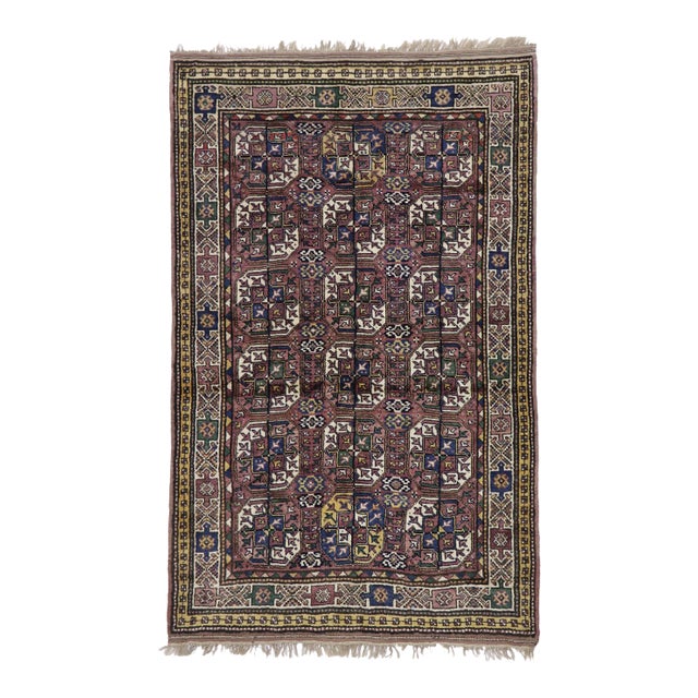 Antique Azerbaijan Rug - 05'01 X 08'01 For Sale