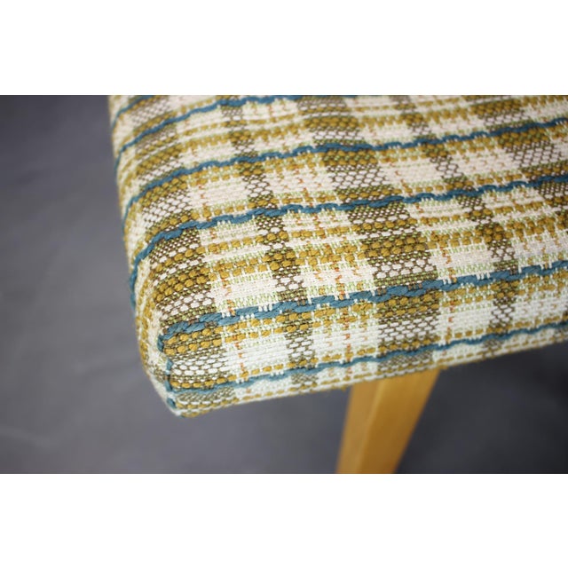 Mid-Century Upholstered Ottoman, Former Czechoslovakia, 1970s For Sale - Image 4 of 9