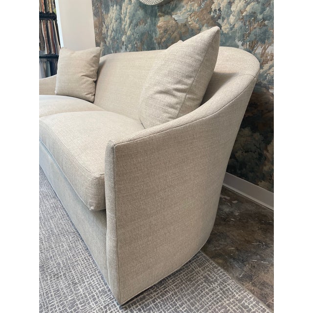Transitional Thibaut Harper Sofa For Sale - Image 3 of 7