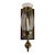 Vintage Mid Century Brass Hurricane Candle Wall Sconce With Wooden Wall Mount With Brass Plate. For Sale - Image 4 of 4