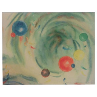 Stanton MacDonald-Wright Abstract Hand Embellished Proof For Sale