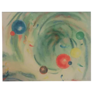 Stanton MacDonald-Wright Abstract Hand Embellished Proof