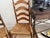 Wood Antique Ladder Back Chairs with Rush Seats- Set of 2 For Sale - Image 7 of 11
