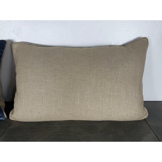 Pair of Pillows With 18th Century French Tapestry Panels by Melissa Levinson For Sale - Image 11 of 12