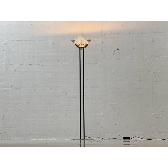 Postmodern Floor Lamp with Murano Glass, Italy, 1980s For Sale - Image 3 of 16