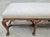 Linen Jerry Pair Queen Anne Linen Walnut Califia Bench For Sale - Image 8 of 13