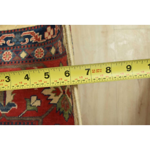 Kazak Rug 10′ X 13’4” Beige Wool Tribal Hand-Knotted Oriental Carpet For Sale - Image 13 of 15