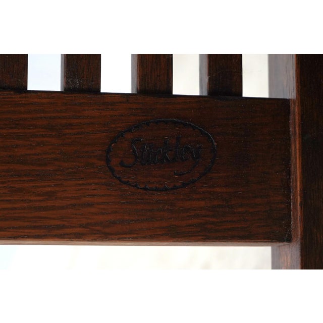 Stickley Mission Oak Reclining Morris Chair For Sale - Image 16 of 18