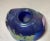 Unusual Hand Blown Iridescent Pearson Studio Art Glass Blue Vase Sculpture For Sale - Image 17 of 18