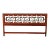 Far Eastern Furnishings Chinese Rosewood Fretwork King Size Headboard For Sale