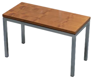 Small Teak and Chrome Coffee Table