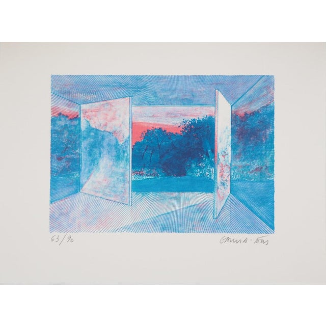 Pierre Garcia-Fons, View from the Window, Lithograph For Sale - Image 9 of 9