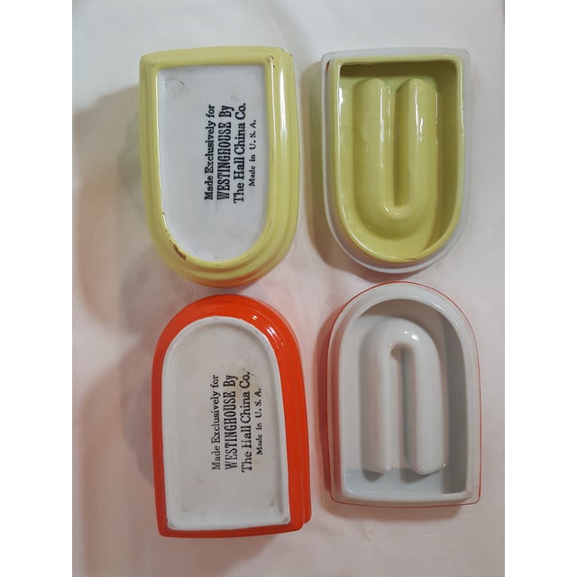 1940s Westinghouse by Hall Ceramic Refrigerator Containers a Pair