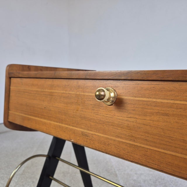Wood Vintage Cabinet with Magazine Rack from Ilse Möbel, Germany, 1960s For Sale - Image 7 of 12