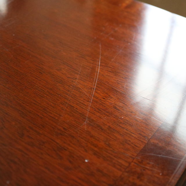 1990s Lexington Furniture Traditional Cherry Inlaid 4-Drawer Bachelor's Chest / Nightstand For Sale - Image 12 of 18
