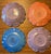 Metlock Pottery Vintage Mid-Century Modern Metlox Poppytrail Lotus Plates-Set of 4 For Sale - Image 4 of 4