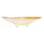 Very Large 1950's Mid-Century Modern Fratelli Toso Oversized Italian Murano Art Glass White, Orange, & Gold Fleck Footed Centerpiece Bowl For Sale